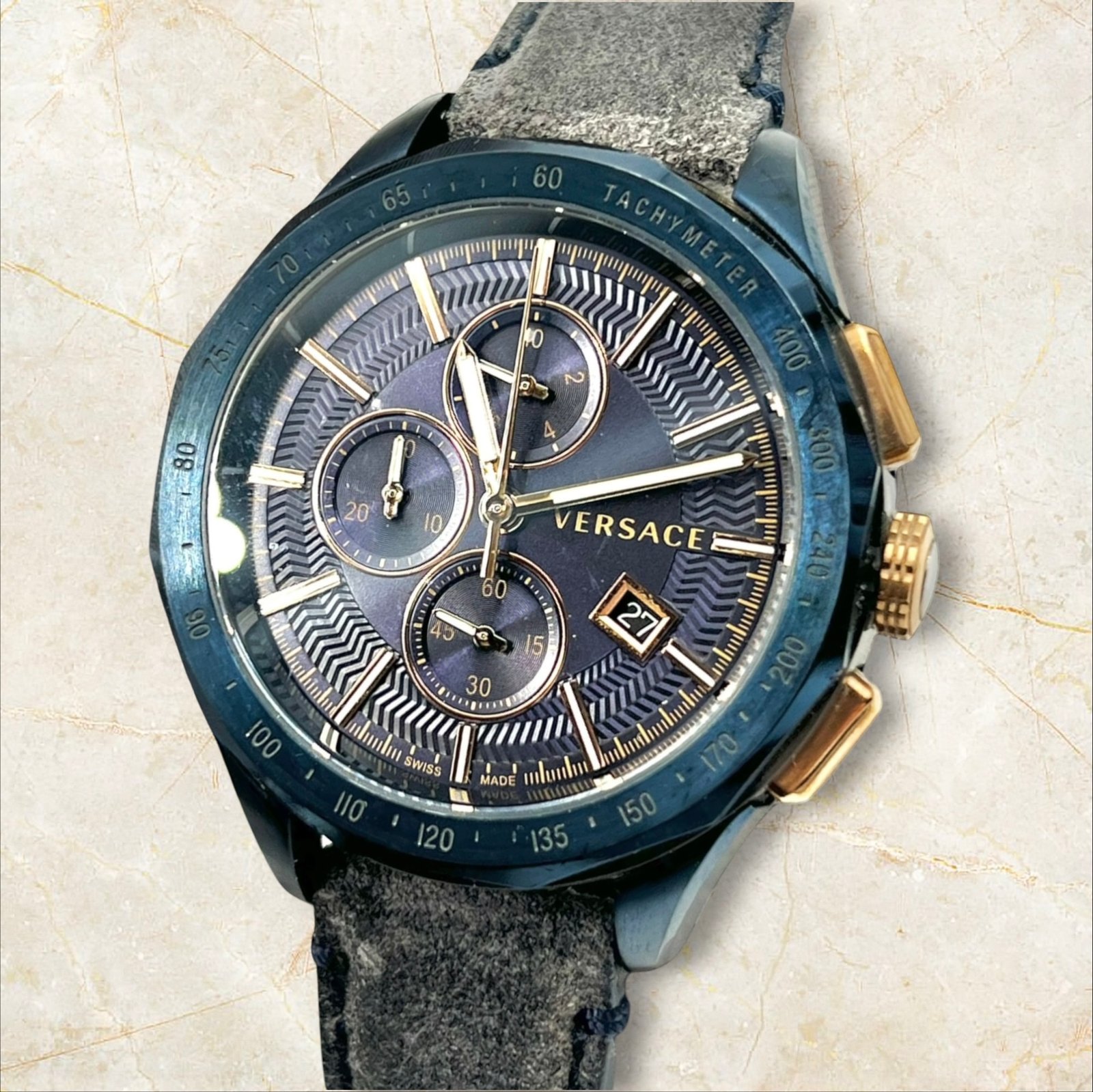Versace V-Race Chronograph – Denim Edition Мъжки часовник