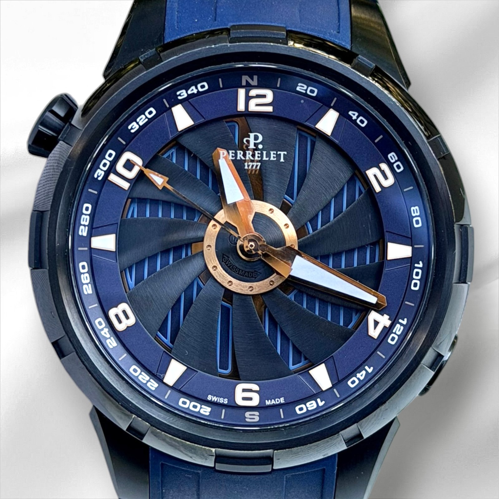 Perrelet Turbine Yacht – Automatic 47mm Blue Dial